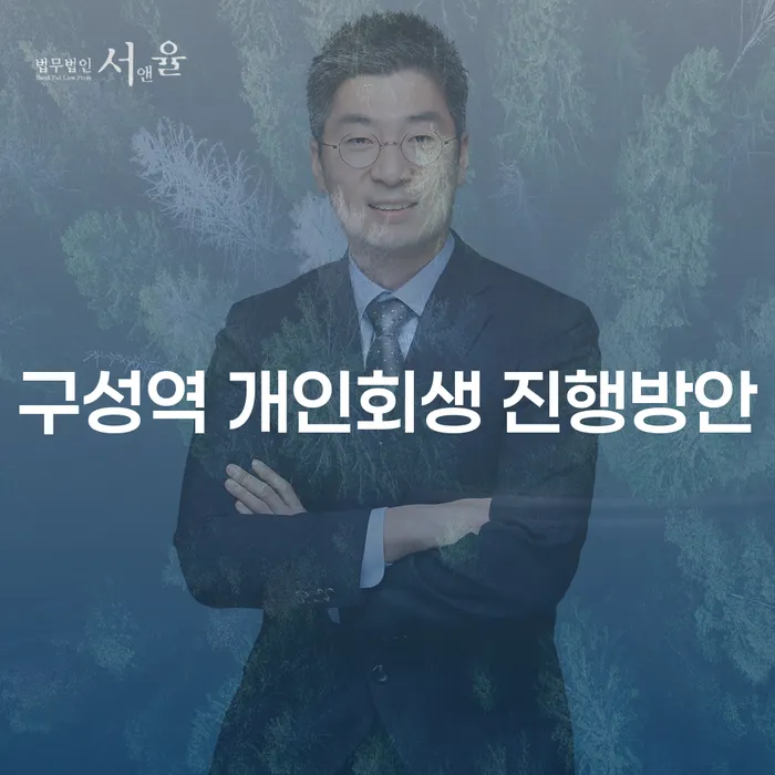 구성역 개인회생 진행방안