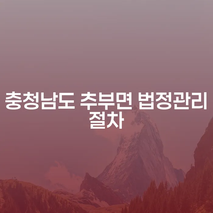 충청남도 추부면 법정관리절차란 무엇일까요? 개인회생과의 차이점은?