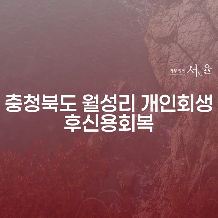 충청북도 월성리 개인회생 후 신용 회복, 어떻게 해야 할까요?