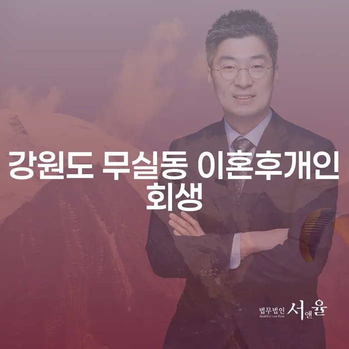 강원도 무실동에서 이혼 후 개인회생을 성공적으로 할 수 있는 방법은?